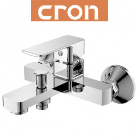 Смеситель для ванны короткий нос Cron Kubus Euro (Chr-009)