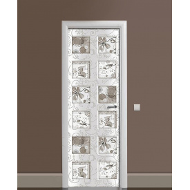 Наклейка на двері Zatarga «Причічі розмови» 650х2000 мм вінілова 3Д наклейка декор самоклеюча