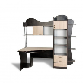 Стол компьютерный Тиса Мебель СК-16 Венге Молочный