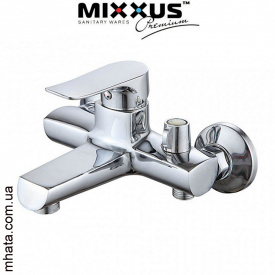 Змішувач для ванни короткий ніс Mixxus Nobel EURO (Chr-009)