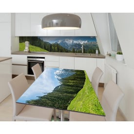 Наклейка 3Д виниловая на стол Zatarga «Чарующая красота» 600х1200 мм для домов, квартир, столов, кофейн, кафе