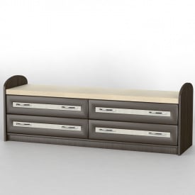 Комод прикроватный Тиса Мебель КП-107 Венге/Дуб молочный