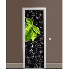 Наклейка на двері Zatarga «Ожиновий смак» 650х2000 мм вінілова 3Д наклейка декор самоклеюча