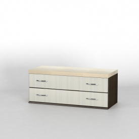 Комод прикроватный Тиса Мебель КП-116 Венге/Дуб молочный