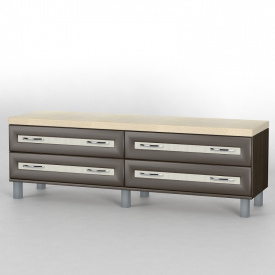 Комод прикроватный Тиса Мебель КП-105 Венге/Дуб молочный