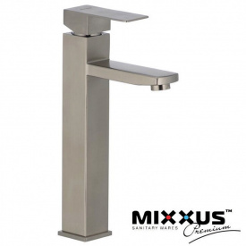 Смеситель для умывальника MIXXUS KUB High (Chr-001H), Польша (нержавеющая сталь)