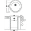 Кухонна мийка Adamant SUN Ø510 мм, з сифоном, 08 ivory Житомир