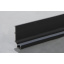 Профиль L образный для фасадов без ручек (ФБР) с пазом под LED-подсветку 5950 мм черный Ровно