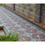 Тротуарна плитка Шашка колір на сірому цементі 6 см Київ