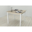 Стол кухонный Ferrum-decor Диего 75x80x80 Белый ДСП Сонома 16мм (DIE0039) Ровно
