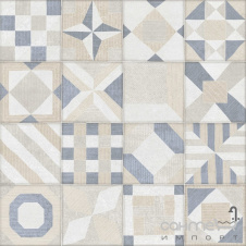 Напольная плитка декор 60х60 Grespania Estuco Kilim Blanco