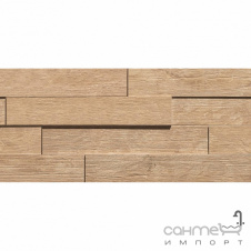 Керамогранитная мозаика 20x44 Atlas Concorde Axi Brick 3D Golden Oak Бежевая