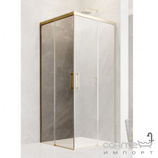 Левая часть душевой кабины Radaway Idea Gold KDD 90 L 387060-09-01L профиль золото, прозрачное стекло
