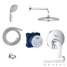 Душевая система скрытого монтажа Grohe Smartcontrol 34614SC4 хром