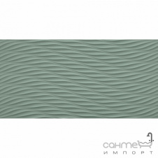 Настінна плитка 40x80 см Atlas Concorde 3 D Wall Design Twist Sage Matt Зелена Матова