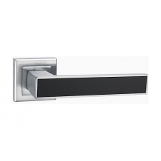 Дверная ручка LINDE Furnitura A-2015 MC/BLACK Матовый хром/черный