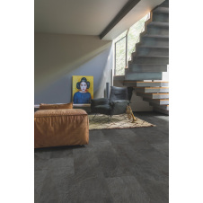 Вініловий підлогу Quick-Step Ambient Glue Plus AMGP40035 Сланець Чорний