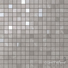 Плитка з білої глини мозаїка Atlas Concorde Marvel Grey Fleury Mosaic 9MVE