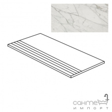 Керамический гранит ступень Atlas Concorde Marvel PRO Marvel Statuario Select Gradino ADW5