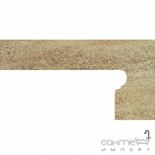 Клінкерна плитка боковина права 20x39 Gres de Aragon Columbia Zanquin right Beige бежева