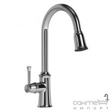 Смеситель для кухни с выдвижным изливом Imprese Podzima Ledove ZMK01170115 хром