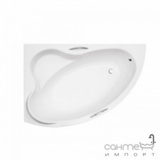 Асимметричная ванна Besco PMD Piramida Ada 140x90 белая левая