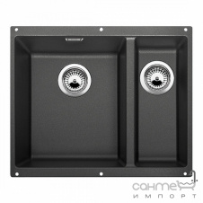 Гранитная кухонная мойка на полторы чаши Blanco Subline 340/160-F Silgranit 523571 белый