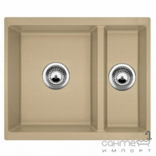 Гранітна кухонна мийка Fabiano Quadro 56x46x15 см Cream