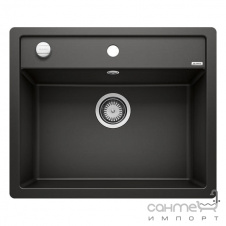 Гранитная кухонная мойка врезная Blanco Silgranit Dalago 6-F 525875 черный