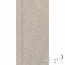 Плитка напольная ступень с прорезями Paradyz Arkesia Grys Stopnica Prosta Mat. 29,8X59,8