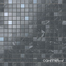 Плитка з білої глини мозаїка Atlas Concorde Marvel Noir St.Laurent Mosaic 9MVN