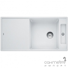 Кухонная мойка на полторы чаши с сушкой+доска ясень Blanco Axia III XL 6 S-F Silgranit 523531 кофе