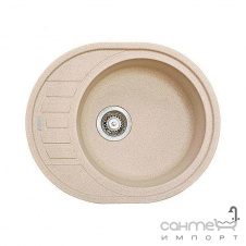 Гранітна кухонна мийка Fabiano Arc 62х50 Beige/Пісочний