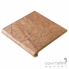 Фото - Клинкерная плитка ступень 33x33 Gres de Aragon Jasper Peldano Ref. 24-33 Marron бежевая Клинкерная плитка ступень 33x33 Gres de Aragon Jasper Peldano Ref. 24-33 Marron бежевая