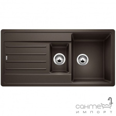 Гранитная кухонная мойка Blanco Legra 6 S Silgranit 522212 кофе