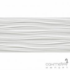 Настінна плитка 40x80 Atlas Concorde 3D Wall Design Ribbon White Matt