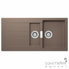 Гранитная кухонная мойка Schock Cristadur Signus D150 оборотная 87 bronze