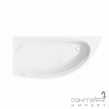 Асимметричная ванна Besco PMD Piramida Mini 150x70 белая левая