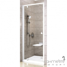 Душові двері Ravak Pivot PDOP1-90 білий/прозорий 03G70101Z1