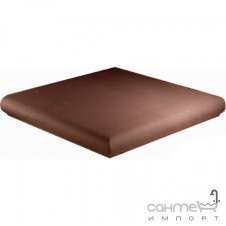 Клінкерна плитка кутова щабель 33x33 Gres de Aragon Cotto Esquina Marron коричнева
