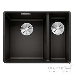Гранітна кухонна мийка врізна Blanco Silgranit Subline 340/160-F 525984 чорний Київ