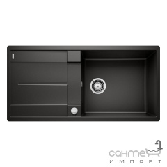 Гранитная кухонная мойка врезная Blanco Silgranit Metra XL 6 S-F 525933 черный Житомир
