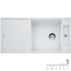 Кухонная мойка на полторы чаши с сушкой+доска ясень Blanco Axia III XL 6 S-F Silgranit 523526 антрацит Київ
