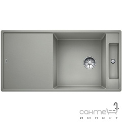 Кухонная мойка на полторы чаши с сушкой+доска ясень Blanco Axia III XL 6 S-F Silgranit 523524 жасмин Обухів