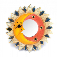 Зеркало мозаичное Arjuna Солнце и Луна d-20.5 cм 29379 Разноцветный (45510) Хмельницкий
