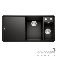 Гранитная кухонная мойка Blanco Silgranit Axia 6 S-F 525855 черный Васильков