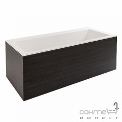 Ванна из литого камня Balteco Plano 170x75 с панелью Port Белый дерево Токмак