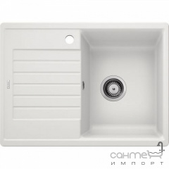 Гранитная кухонная мойка с сушкой Blanco Zia 45S Compact Silgranit 524723 алюметаллик Львів