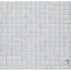 Мозаїка на паперовій основі 32,7х32,7 Kale Bareks R05R біла перламутрова Южноукраїнськ