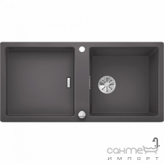 Гранитная кухонная мойка с сушкой Blanco Adon XL 6S Silgranit 525347 антрацит Івано-Франківськ